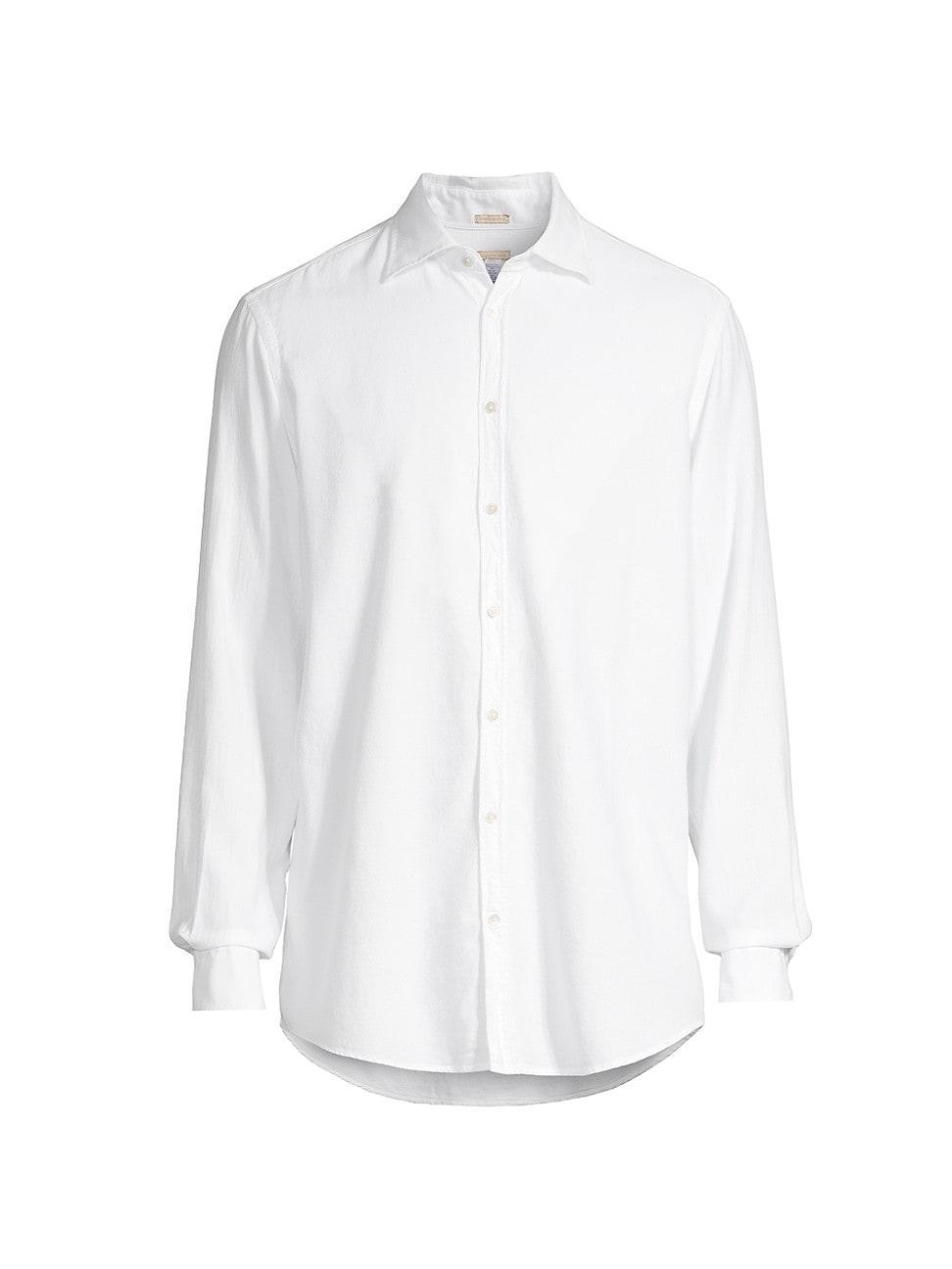 Mens Genova Solid Woven Shirt Product Image