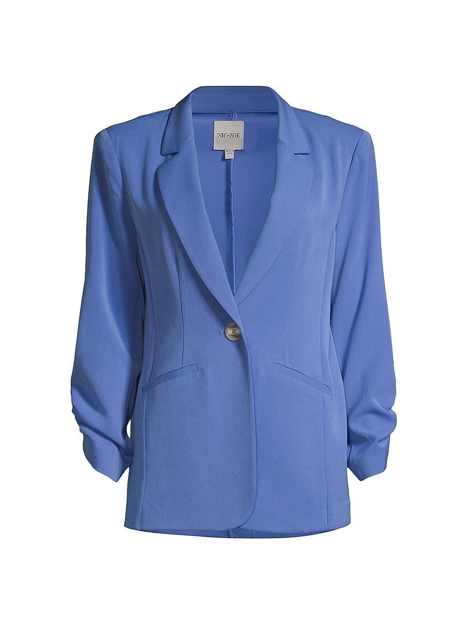 NIC+ZOE Avenue Scrunch Sleeve Blazer Product Image