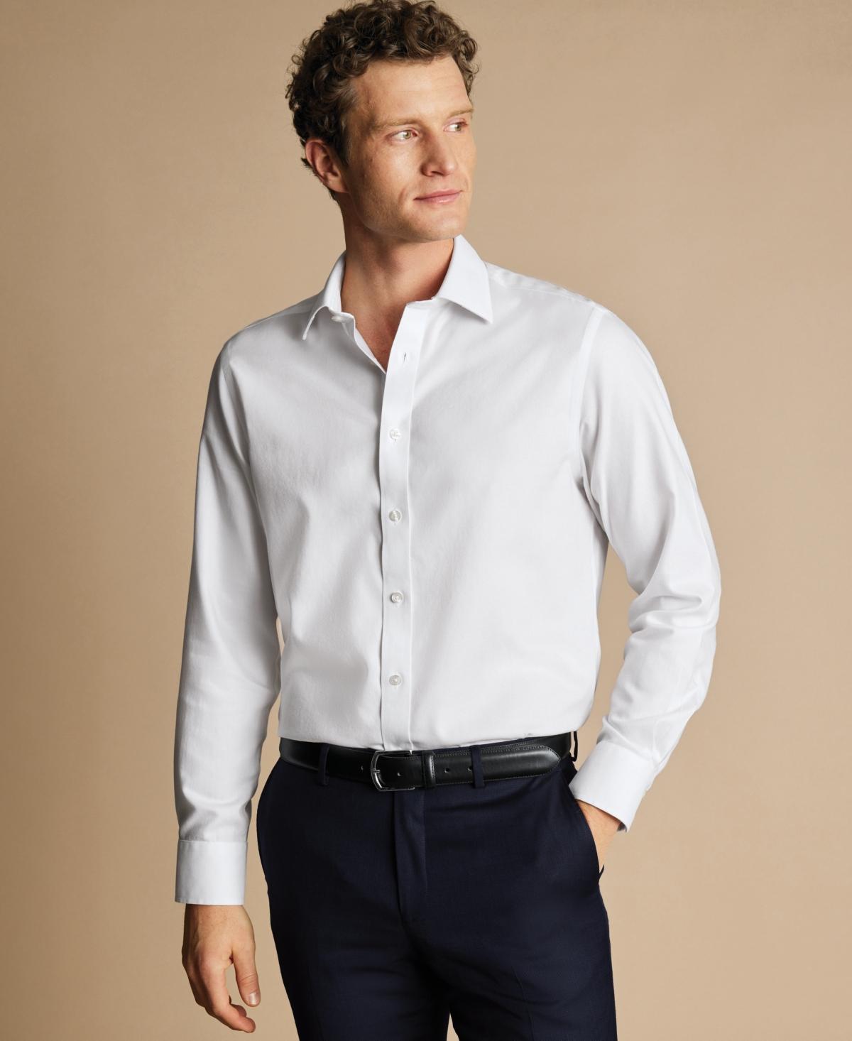 Charles Tyrwhitt Mens Slim-Fit Non-Iron Royal Oxford Dress Shirt Product Image