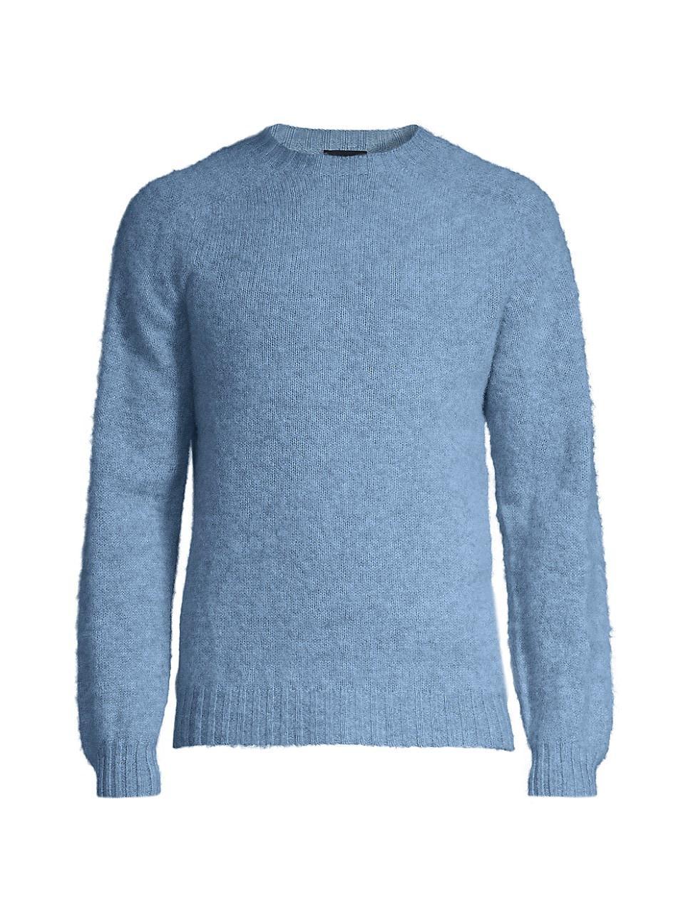 Mens Brushed Shetland Crewneck Sweater Product Image