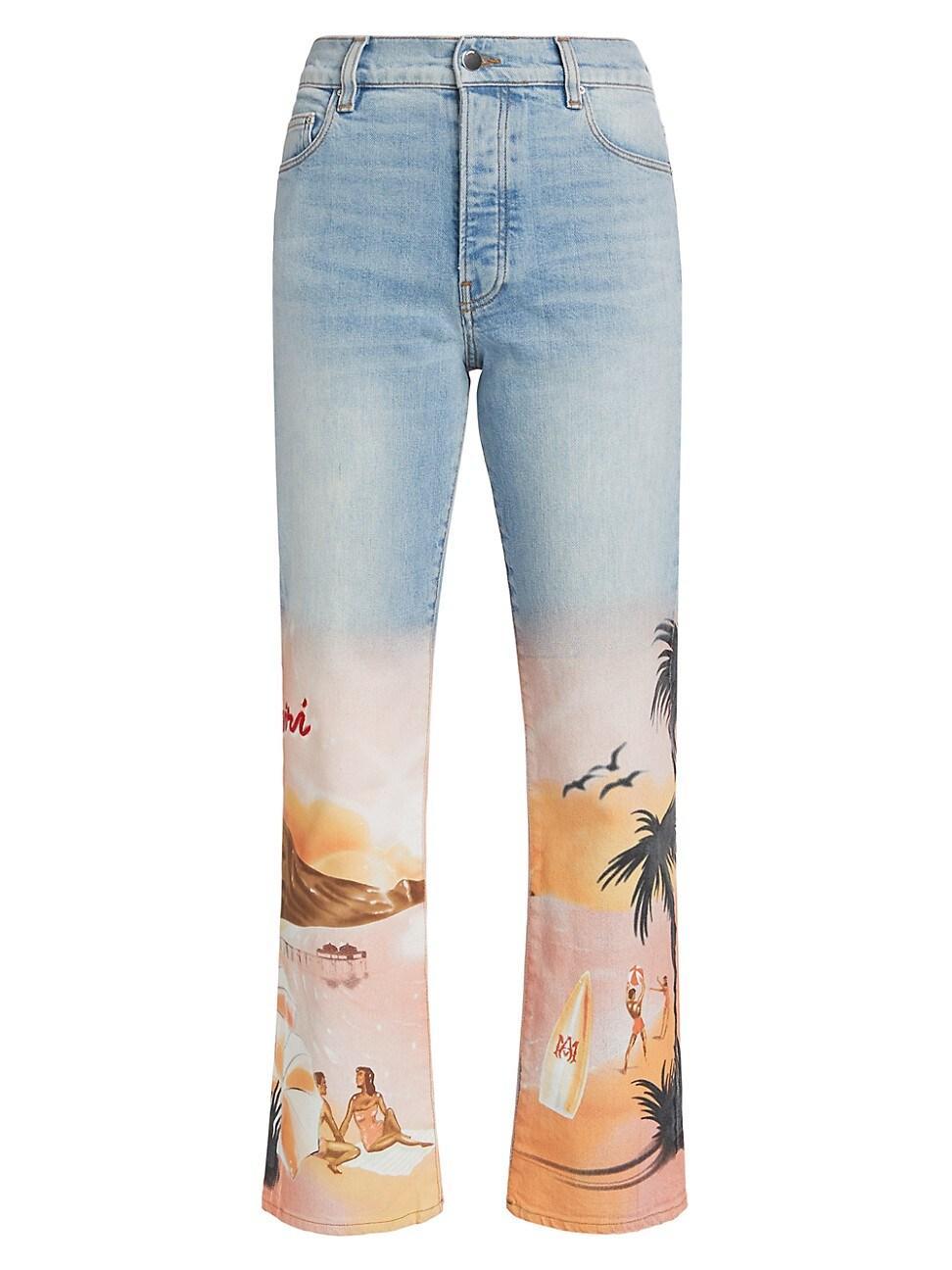 Womens Resort Club Wide Straight Jeans Product Image