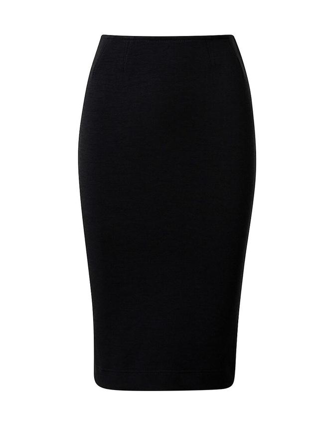 Akris punto Stretch Wool & Cotton Blend Pencil Skirt Product Image