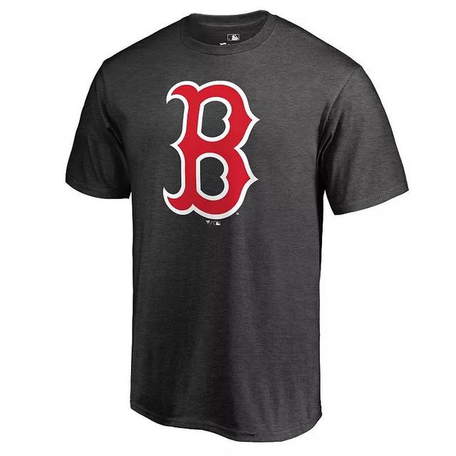 Mens Fanatics Branded Heathered Charcoal Boston Red Sox Primary Logo T-Shirt Product Image