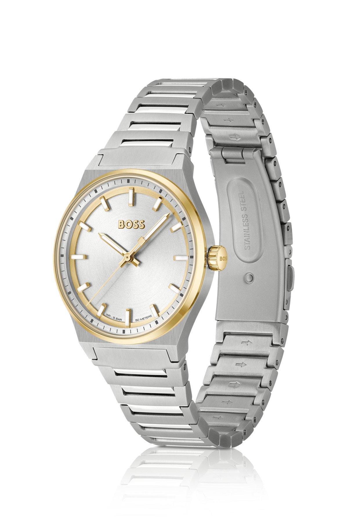 Two-tone watch with silver-white dial Product Image