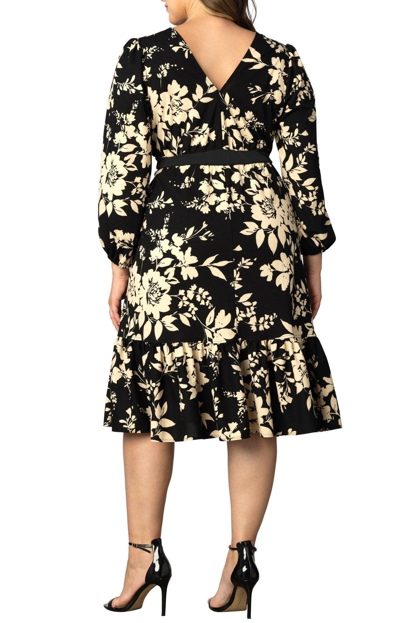 Portia Long Sleeve Cocktail Dress - Plus Product Image