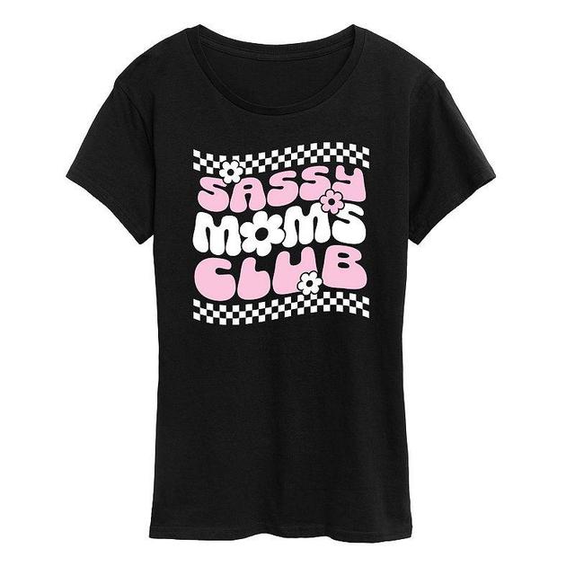 Womens Sassy Moms Club Graphic Tee Product Image