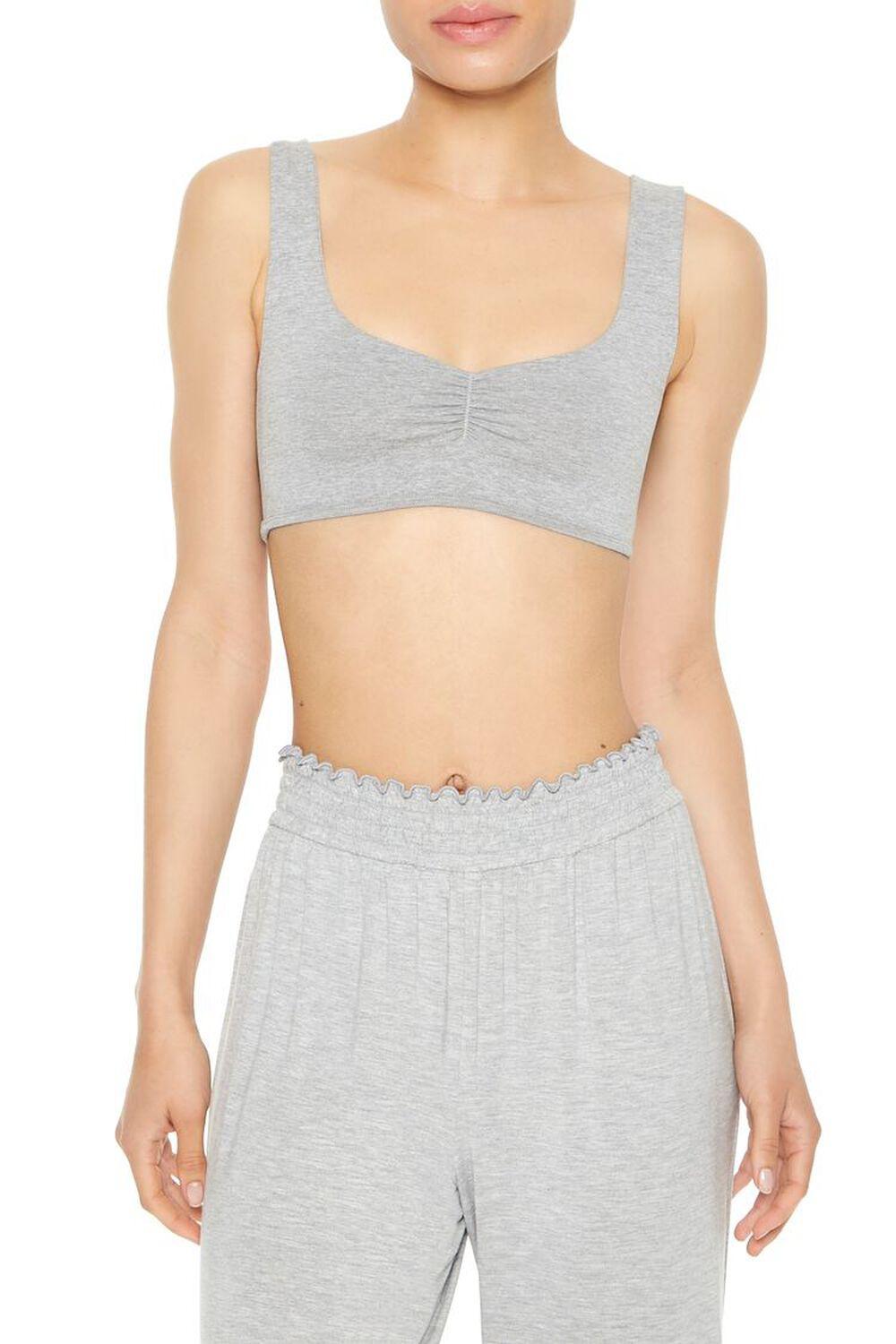 Seamless Ruched Sweetheart Bralette | Forever 21 Product Image