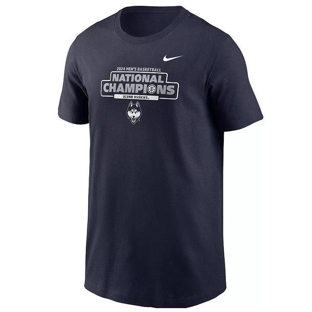 Youth Nike UConn Huskies 2024 NCAA Mens Basketball National Champions T-Shirt, Boys Blue Product Image