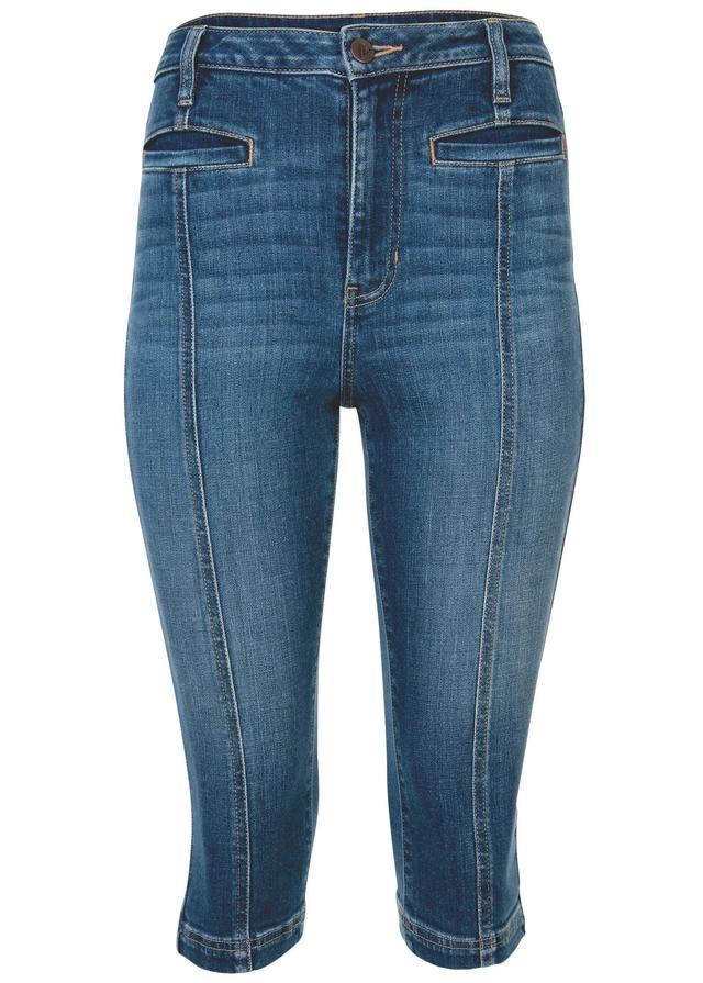 Modern Capri Jeans  - Medium Wash Product Image