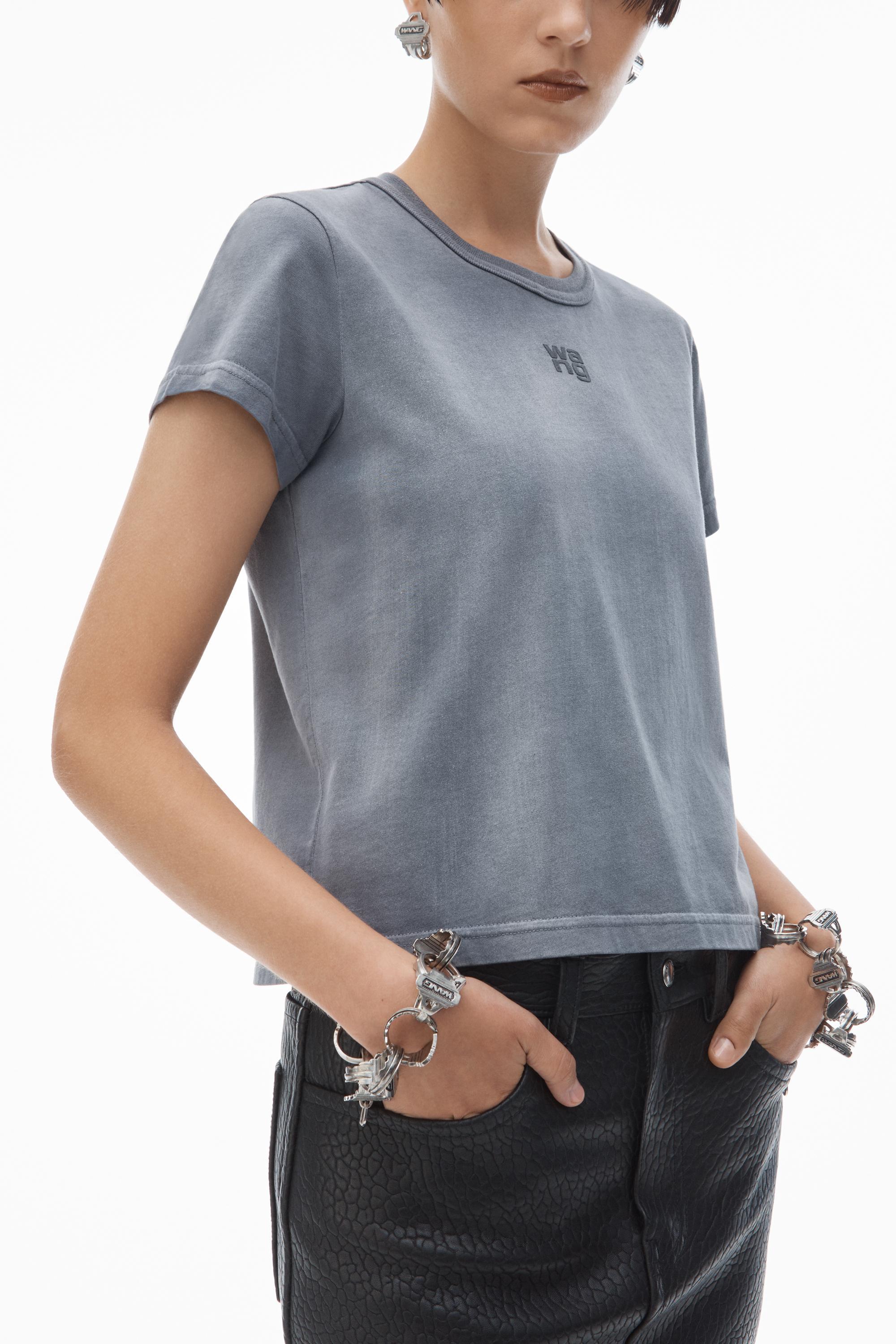 Puff Logo Shrunken Tee In Cotton Jersey Product Image