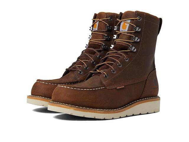 Carhartt Waterproof 8 Moc Soft Toe Wedge Boot (Dark ) Men's Work Boots Product Image