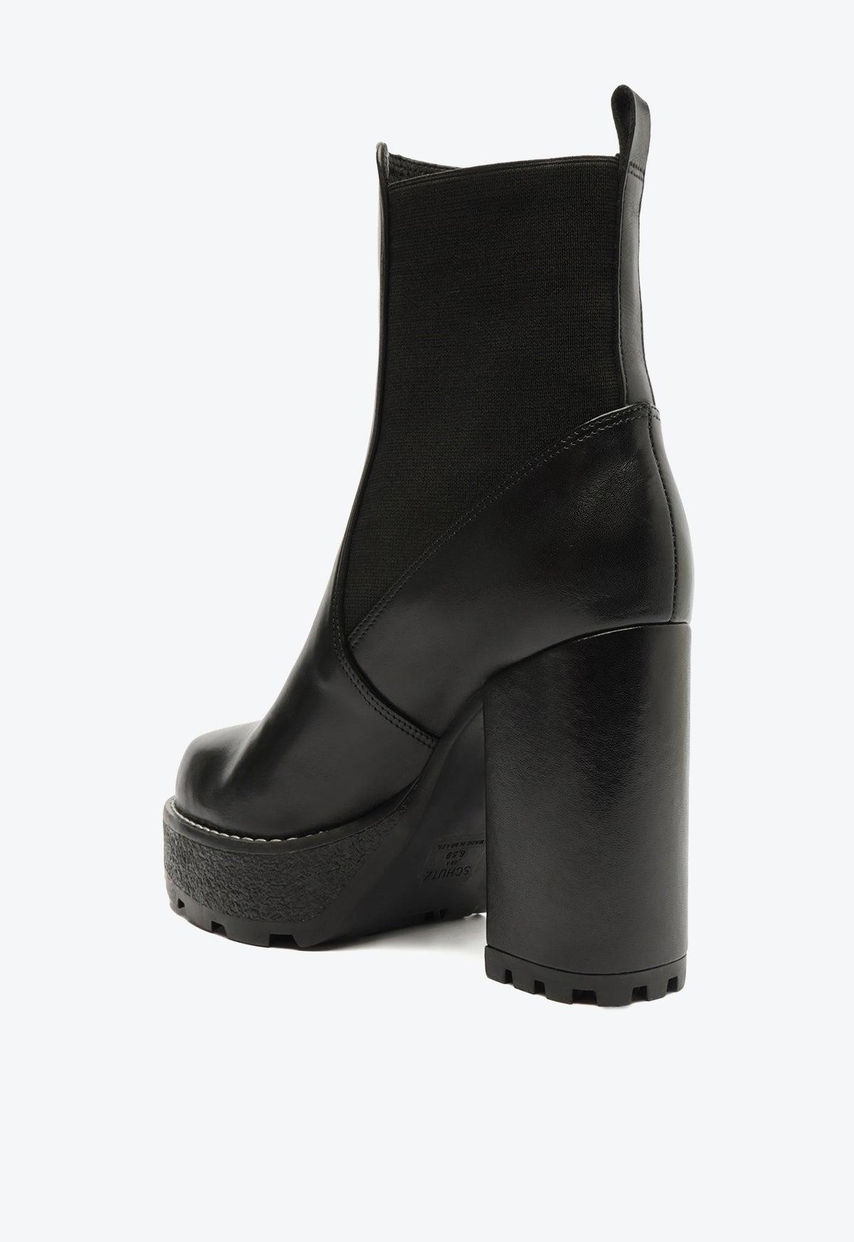 Billie Platform  Leather Bootie Female Product Image