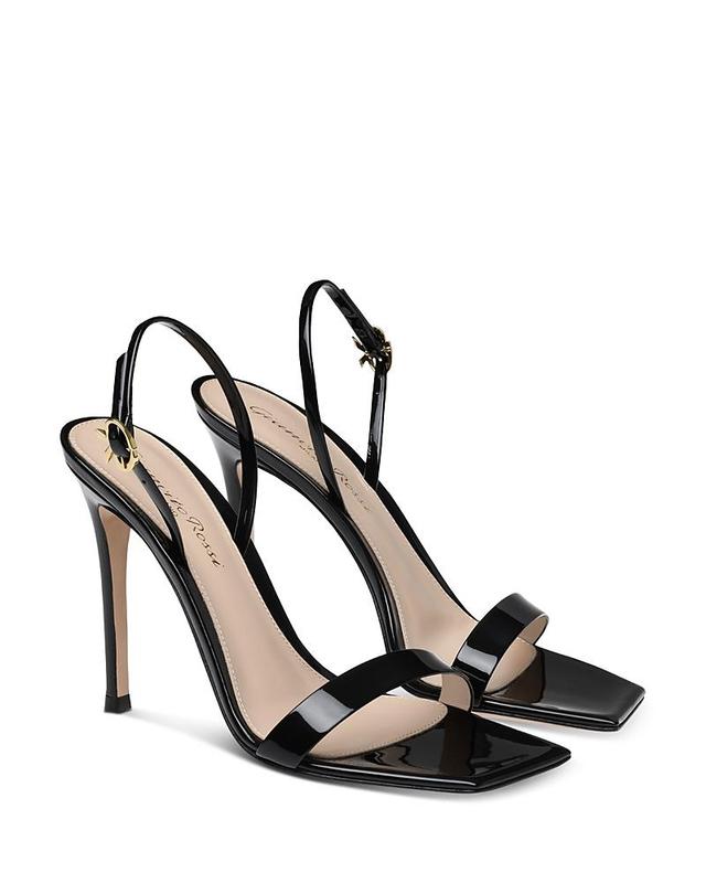 Gianvito Rossi Ribbon Stiletto Heels Black. (also in 38.5, 40, 40.5, 41). Product Image