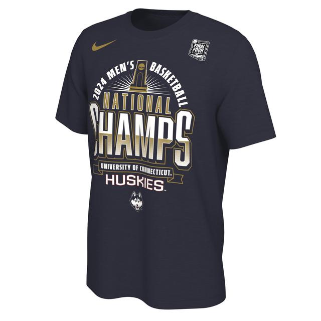 UConn 2024 National Champ Nike Men's College Basketball T-Shirt Product Image