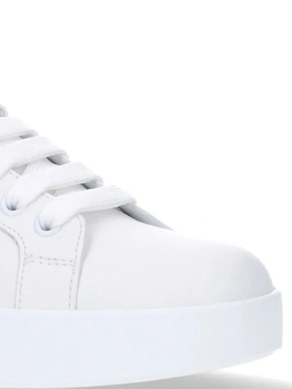 Portofino Leather Sneakers In White Product Image