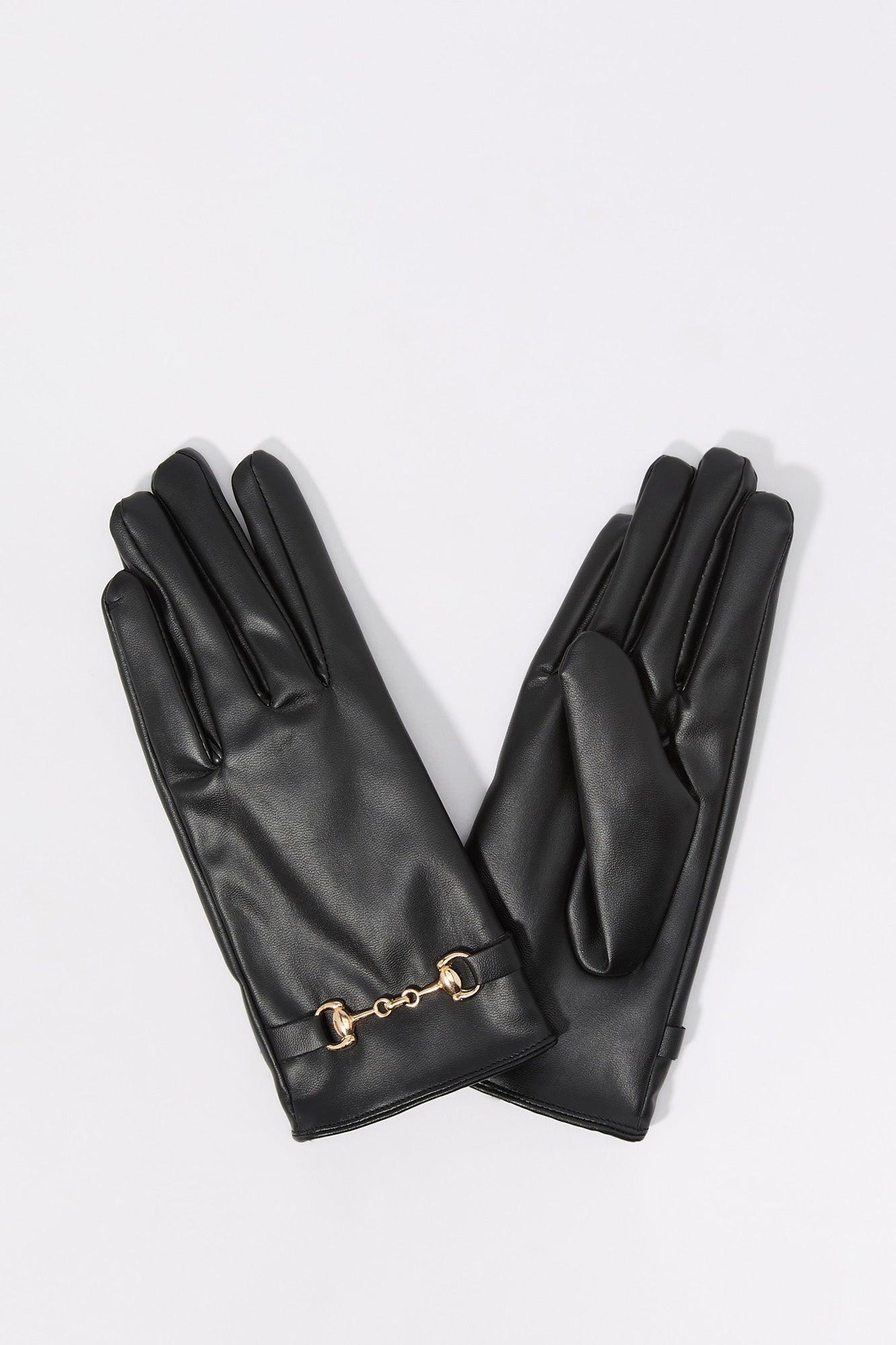 Faux Leather Gloves Female product image