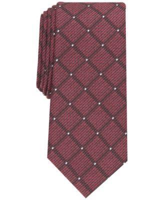 Alfani Mens Slim Dot Grid Tie, Created for Macys Product Image