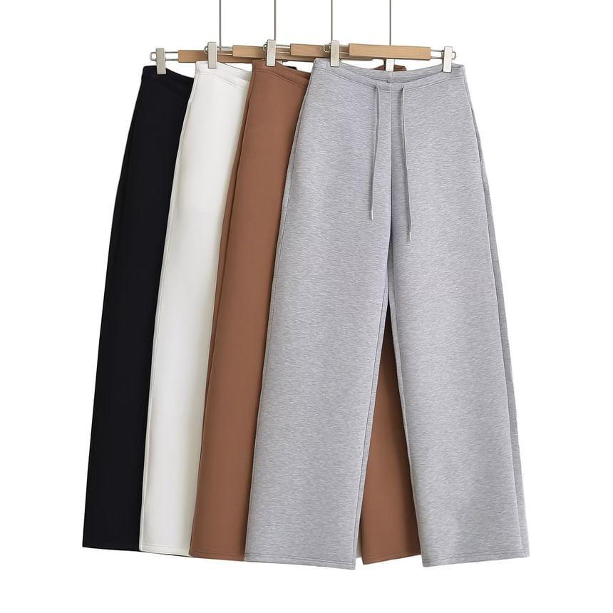 Mid Rise Plain Sweatpants Product Image