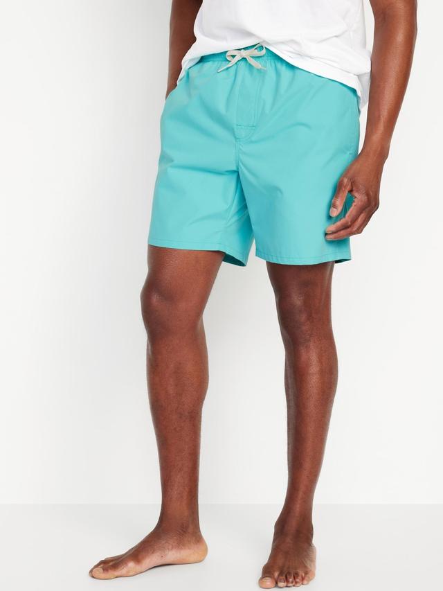 Solid Swim Trunks for Men -- 7-inch inseam Product Image