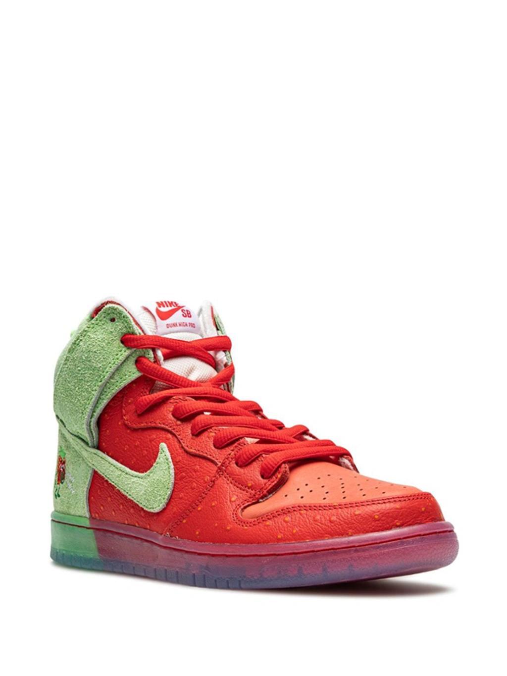 Sb Dunk High Strawberry Cough Sneakers In Red Product Image