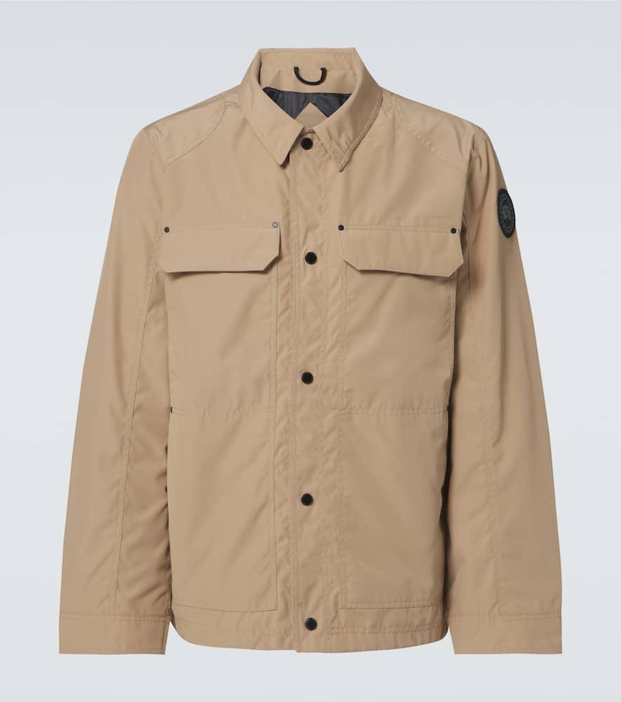 CANADA GOOSE Black Label Burnaby Desert Sand Shirt Jacket In Cream Product Image