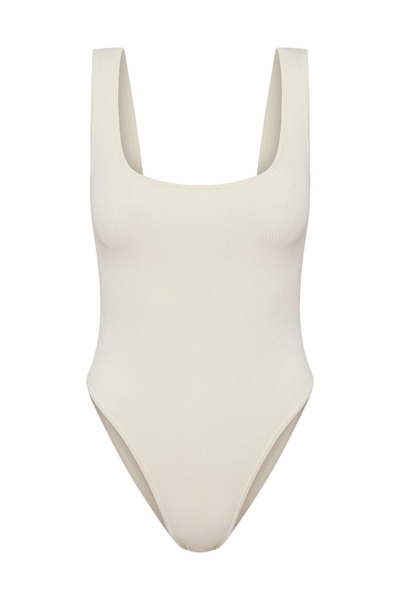 Sardinia Bodysuit - Ivory Rib Product Image