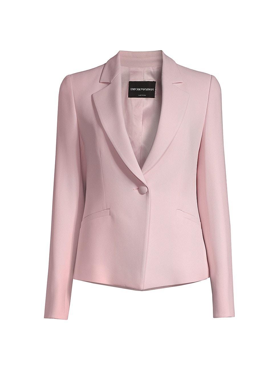 Womens Peaked Crepe Cady One-Button Blazer Product Image