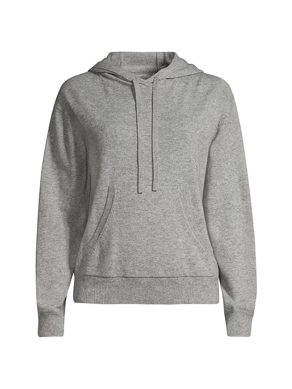 Womens Cashmere-Blend Hoodie Product Image