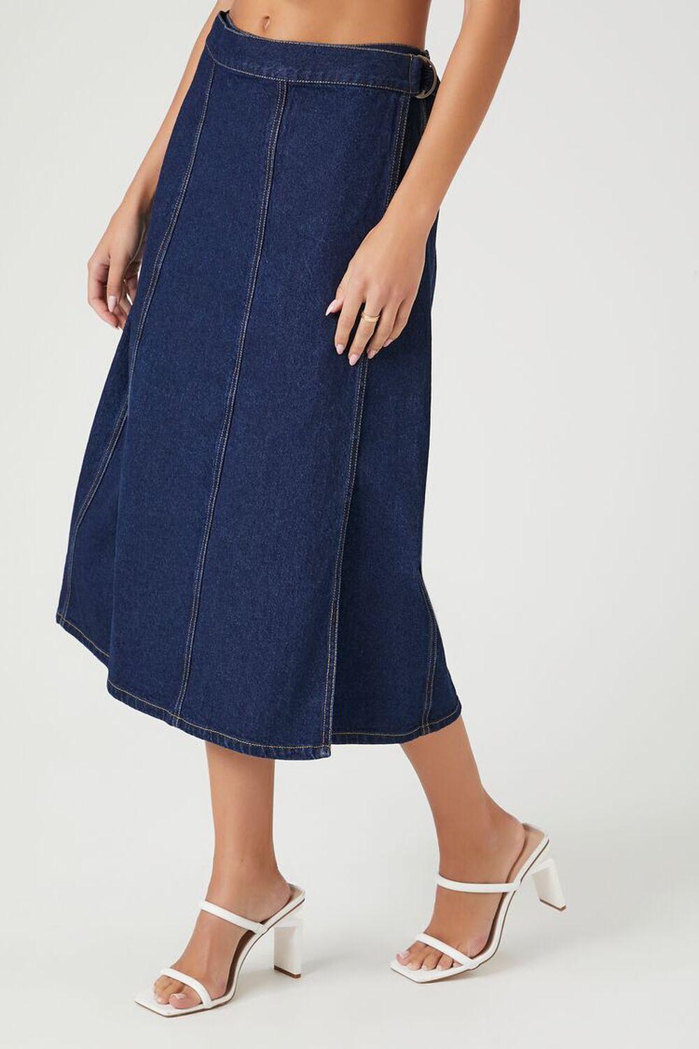 Denim Midi Skirt | Forever 21 Product Image