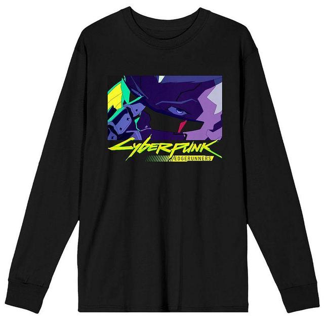 Mens Cyberpunk EdgeRunners Long Sleeve Graphic Tee Product Image