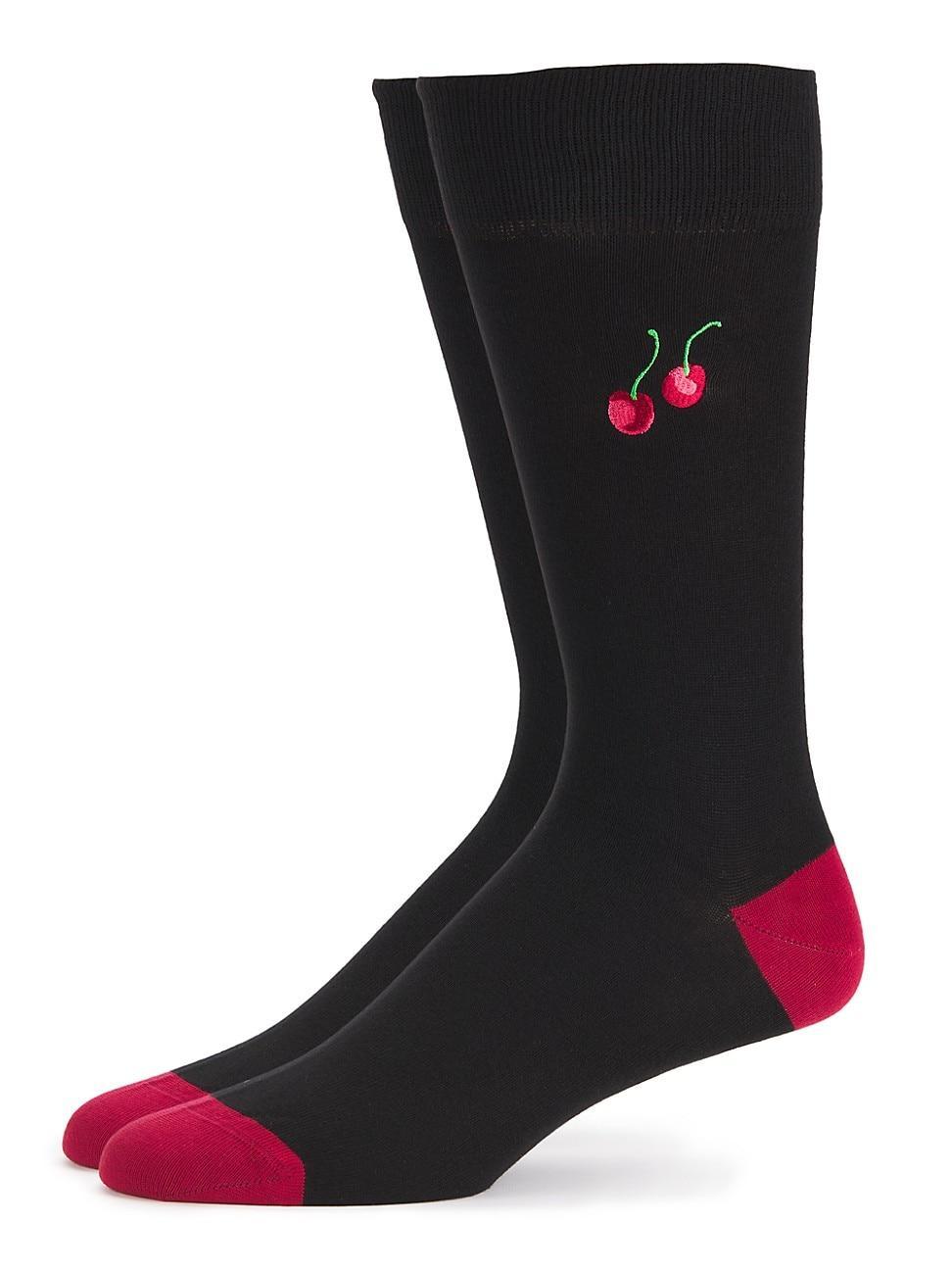 Mens Cherry Knit Socks Product Image