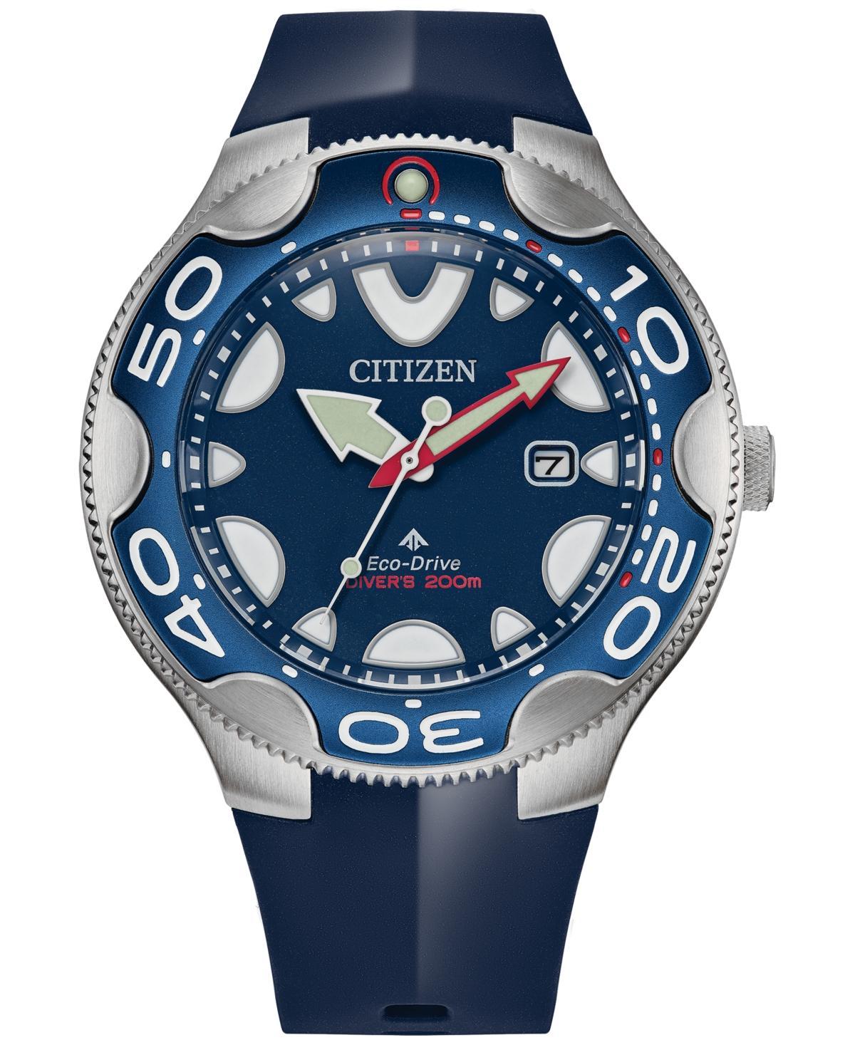 Men's Citizen Eco-DriveÂ® Promaster Diver Blue Rubber Strap Watch with Blue Dial (Model: Bn0231-01L) Product Image