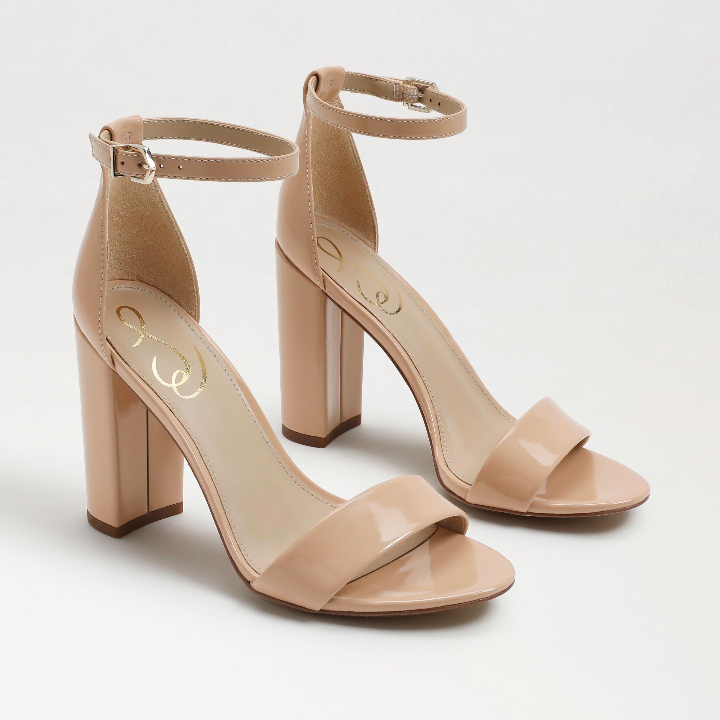 Sam Edelman Yaro Block Heel Sandal Blush Patent Product Image