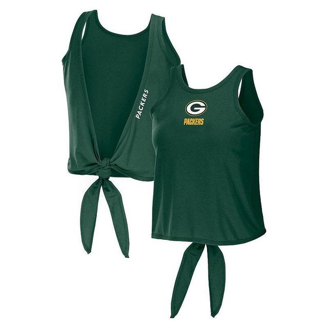 Womens WEAR by Erin Andrews Bay Packers Open Back Twist Tie Tank Top Product Image