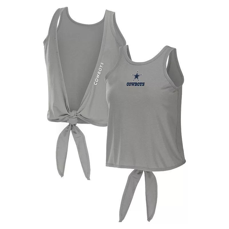 Womens WEAR by Erin Andrews Red Cleveland Guardians Open Back Twist Tie Tank Top Product Image