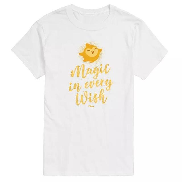 Disneys Wish Star Mens Magic In Every Wish Graphic Tee Black Product Image