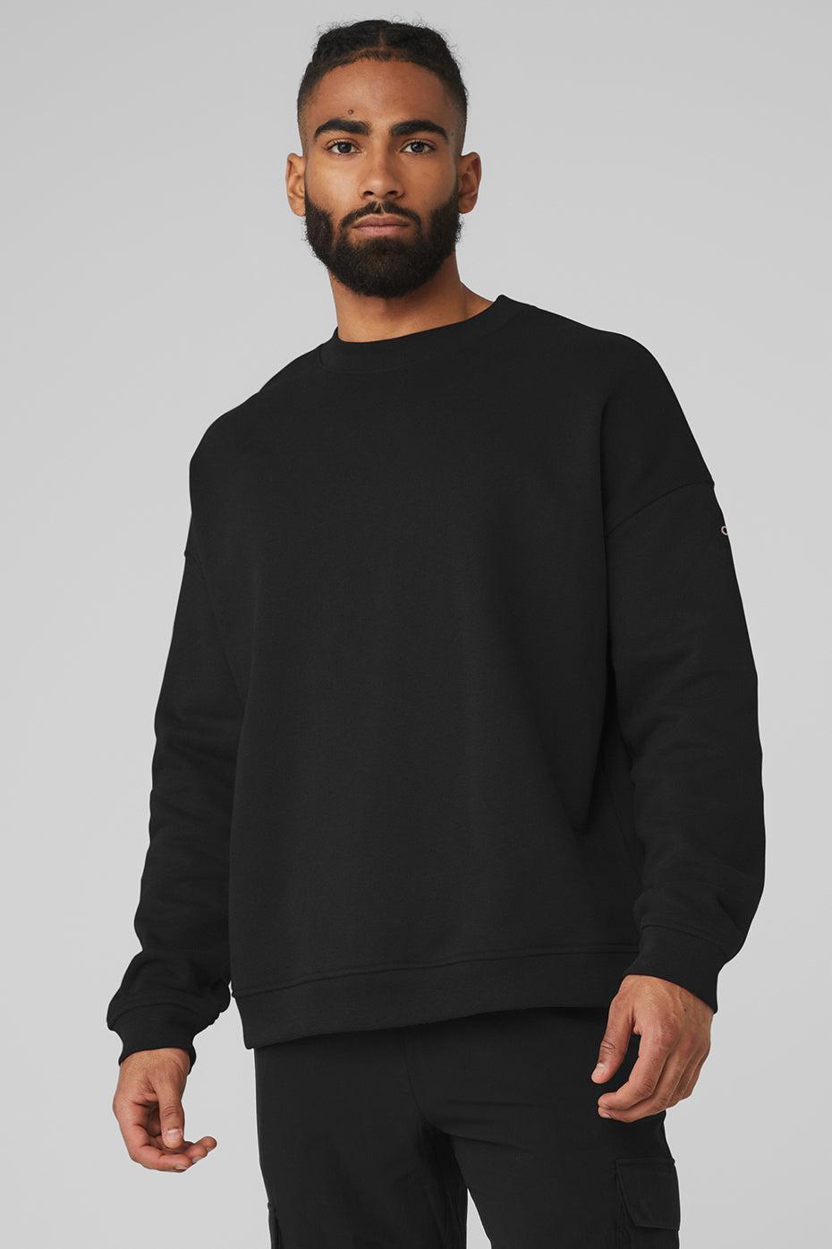 Renown Heavy Weight Crew Neck Pullover - Black Male Product Image