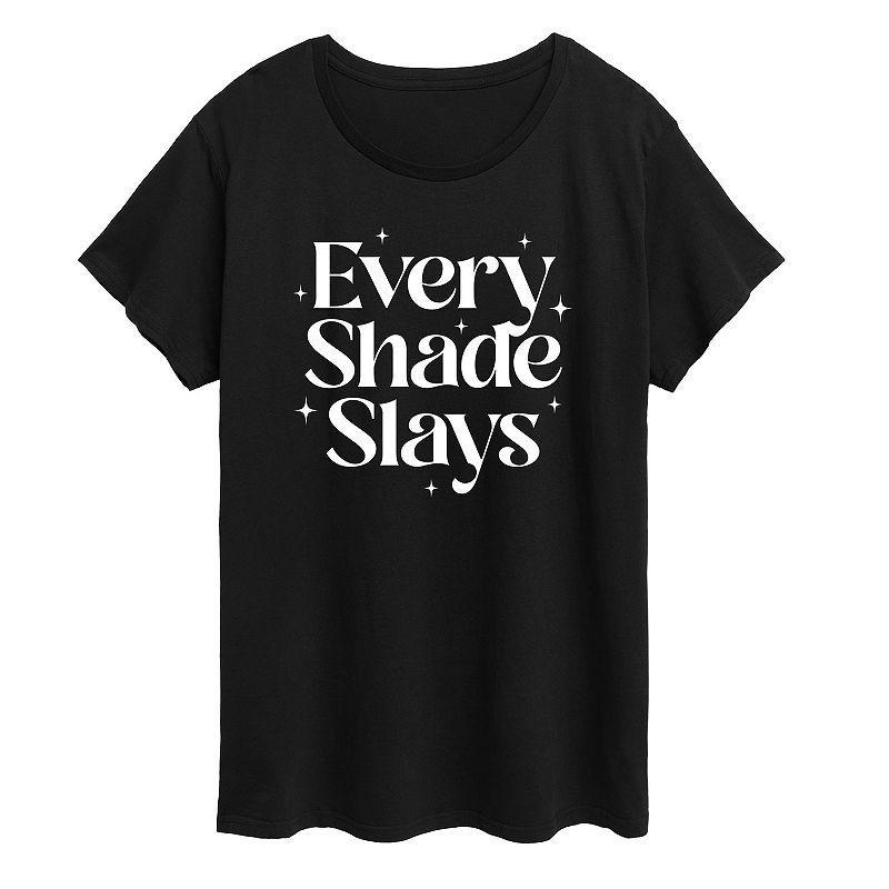 Plus Every Shade Slays Graphic Tee, Womens Product Image