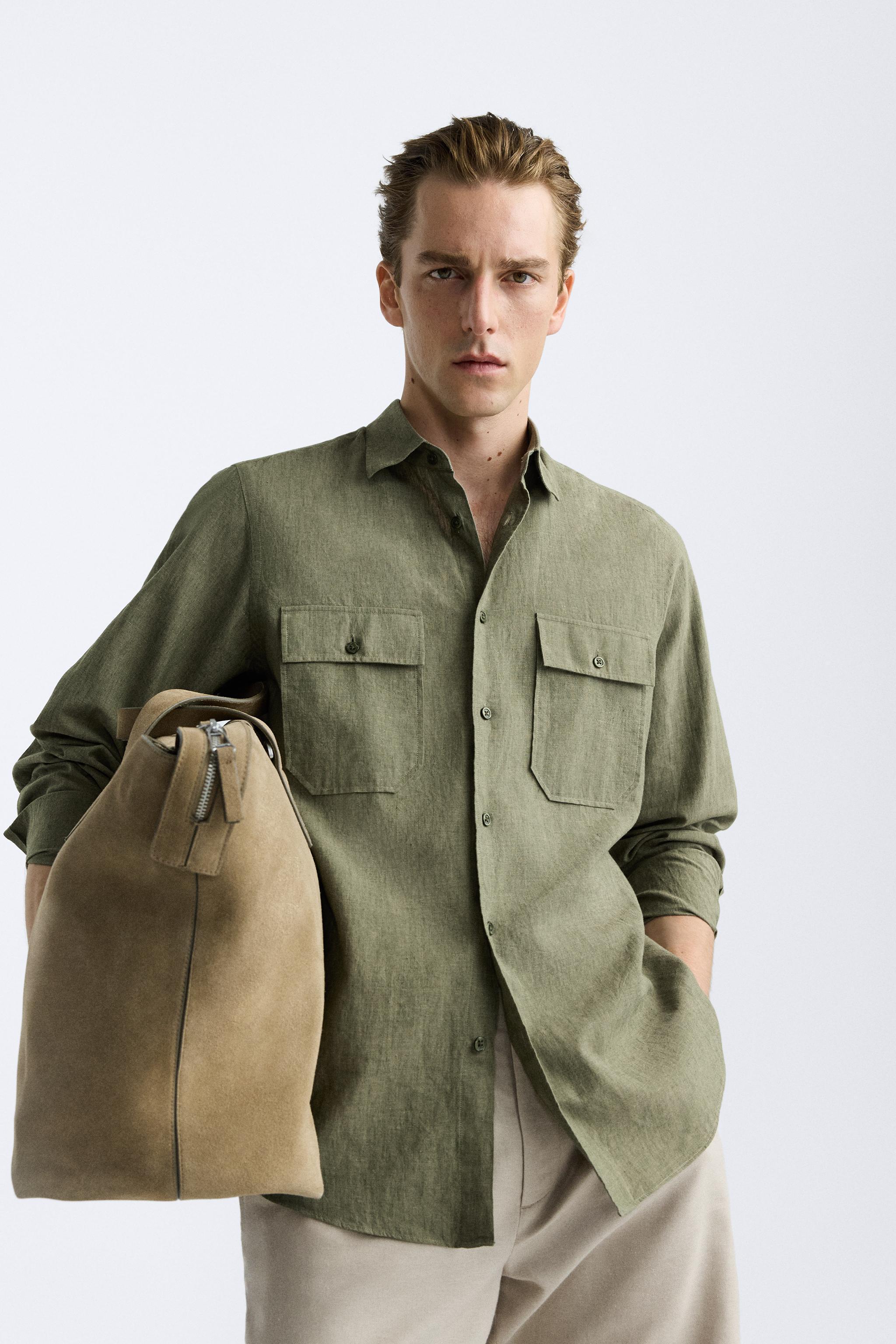 COTTON - LINEN BLEND SHIRT Product Image