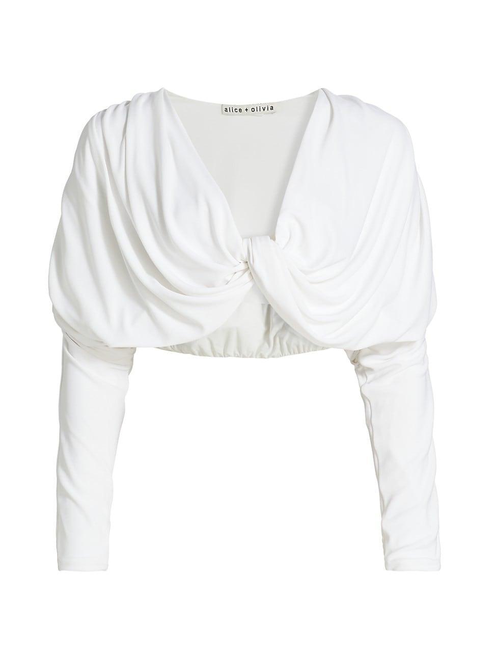 Womens Elda Draped Crop Top Product Image