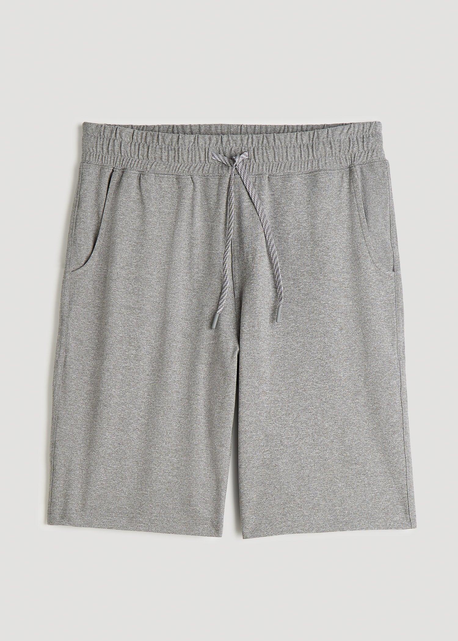 Weekender Stretch Lounge Shorts for Tall Men in Stone Heather Product Image