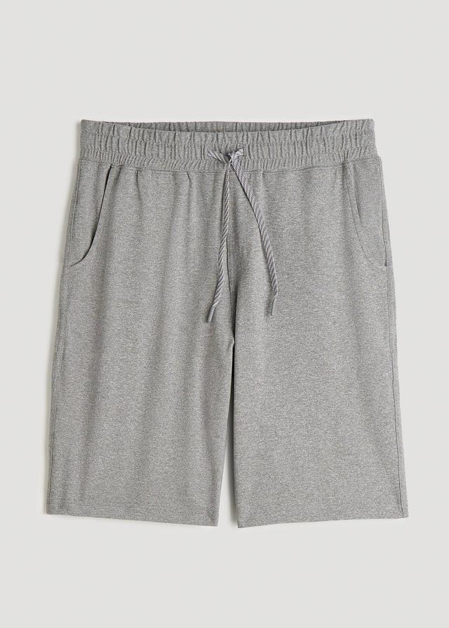 Weekender Stretch Lounge Shorts for Tall Men in Heathered Grey Male Product Image