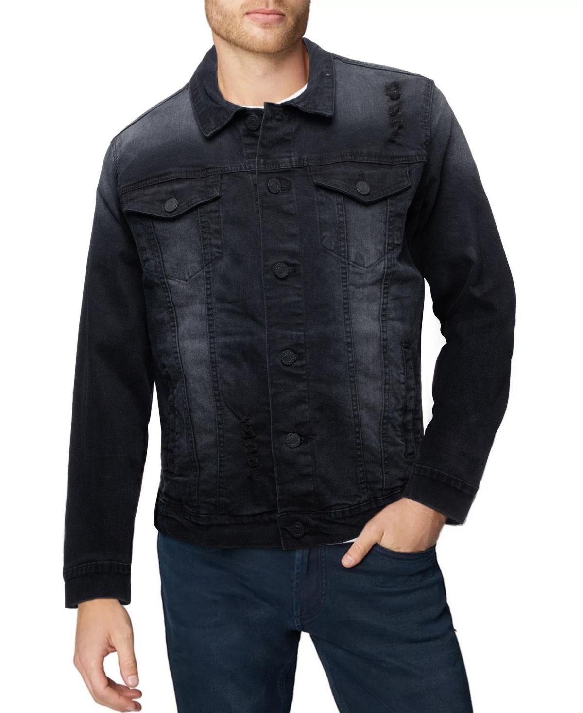 Mens Slim Washed Denim Jacket Product Image