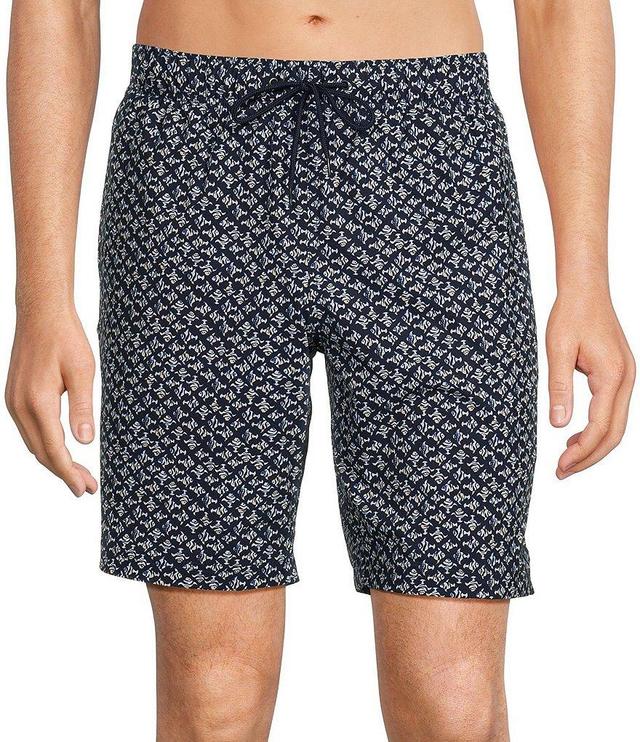 Caribbean Fish Geo 9#double; Inseam Swim Trunks Product Image