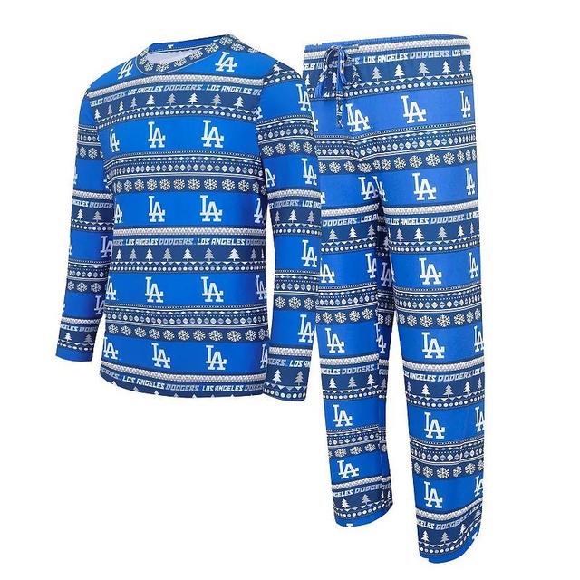 Mens Concepts Sport Royal Los Angeles Dodgers Knit Ugly Sweater Long Sleeve Top & Pants Set Product Image