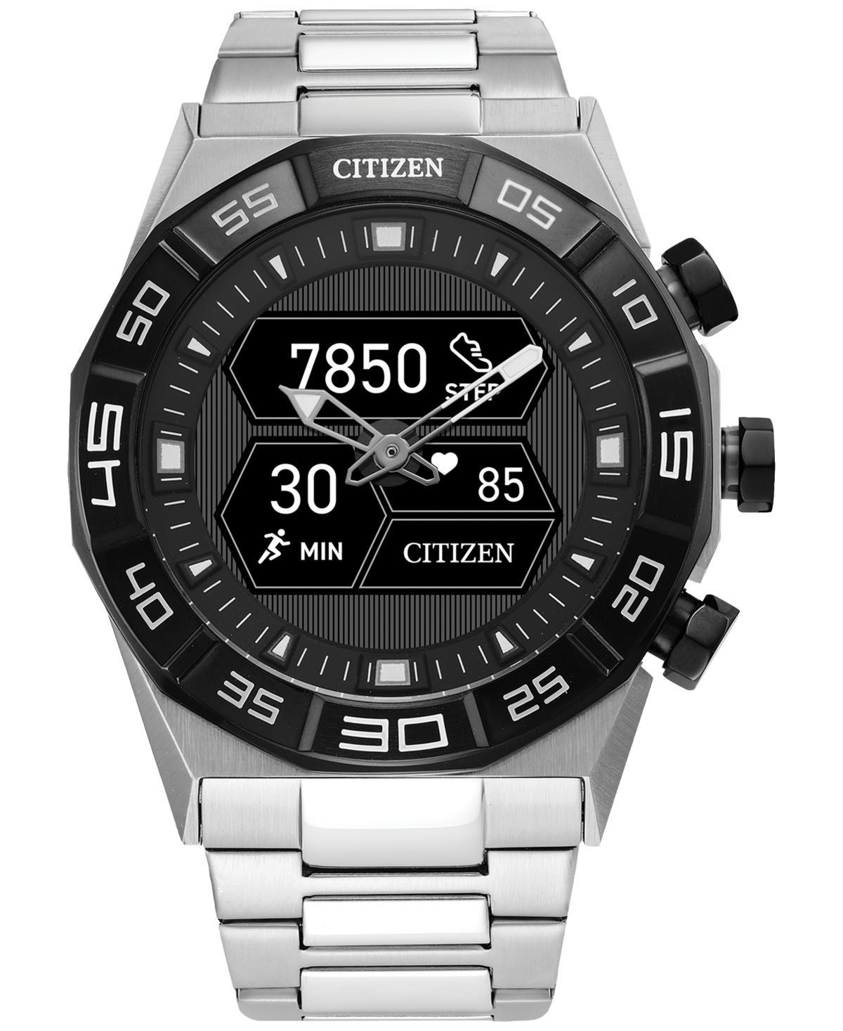 Citizen Mens Cz Smart Hybrid Black Silicone Strap Smart Watch 44mm Product Image