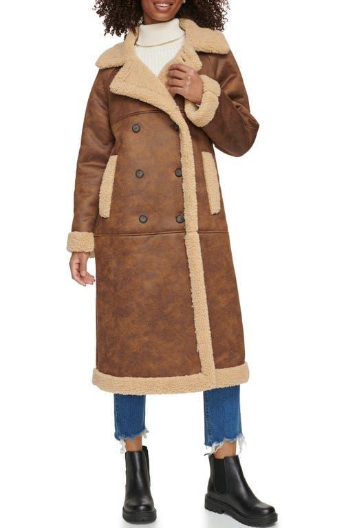 levis Notch Collar Faux Shearling Coat Product Image