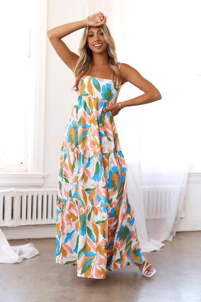 HELLO MOLLY Vivid Skylines Maxi Dress Multi Product Image