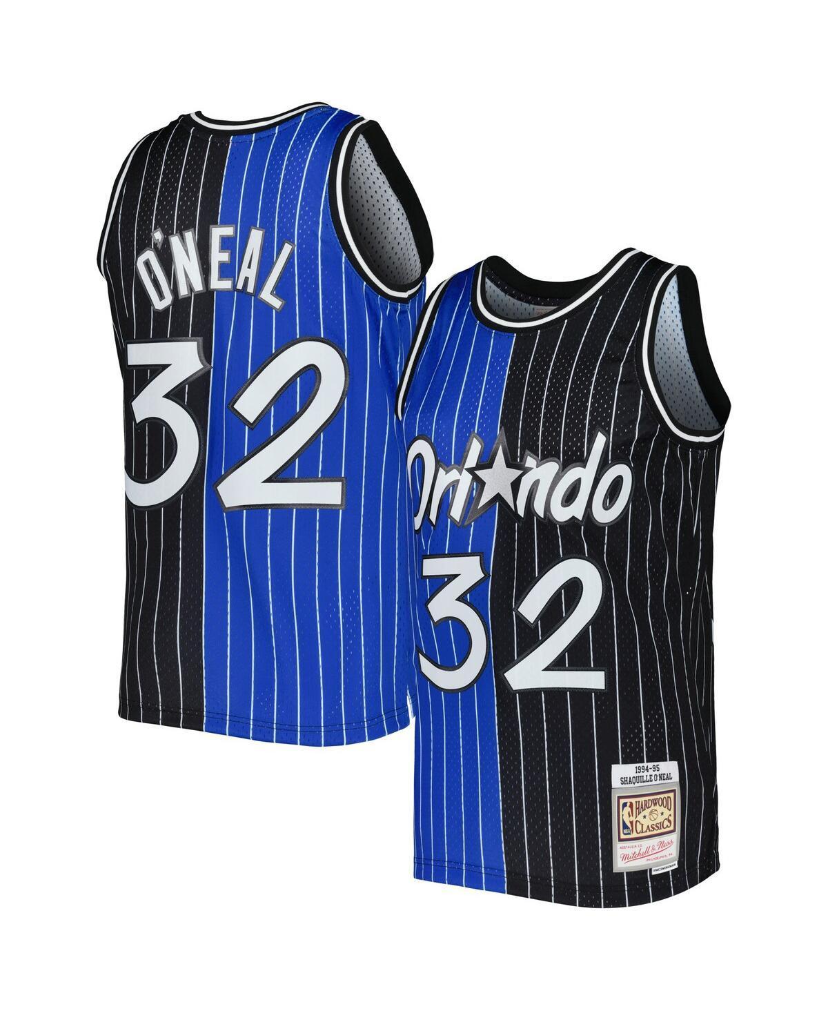 Mens Mitchell & Ness Shaquille ONeal Blue, Black Orlando Magic Hardwood Classics 1994-95 Split Swingman Jersey - Blue, Black Product Image