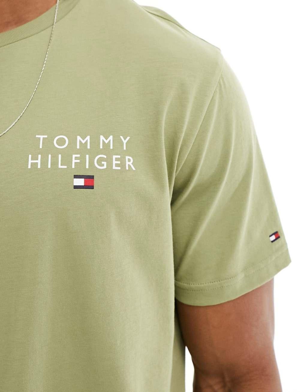 Tommy Hilfiger original lounge T-shirt in olive Product Image